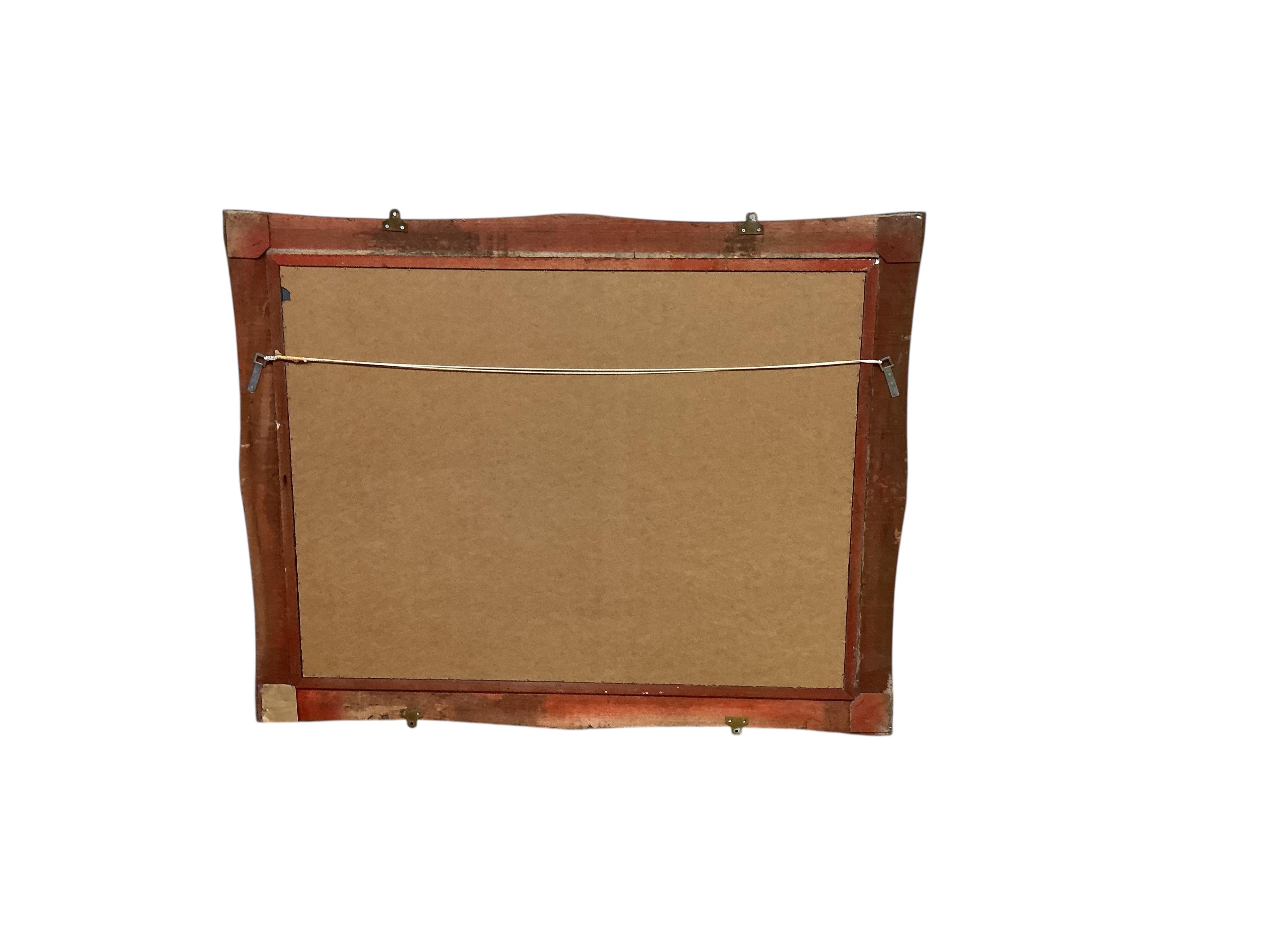 A Victorian style rectangular gilt framed wall mirror, width 146cm, height 116cm